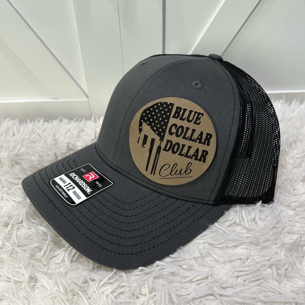 Blue collar dollar club. Trucker Richardson 112 hat.